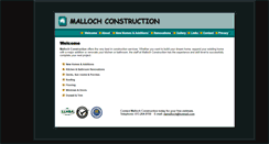 Desktop Screenshot of donmallochconstruction.com