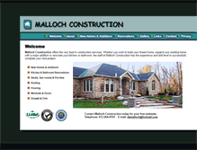 Tablet Screenshot of donmallochconstruction.com